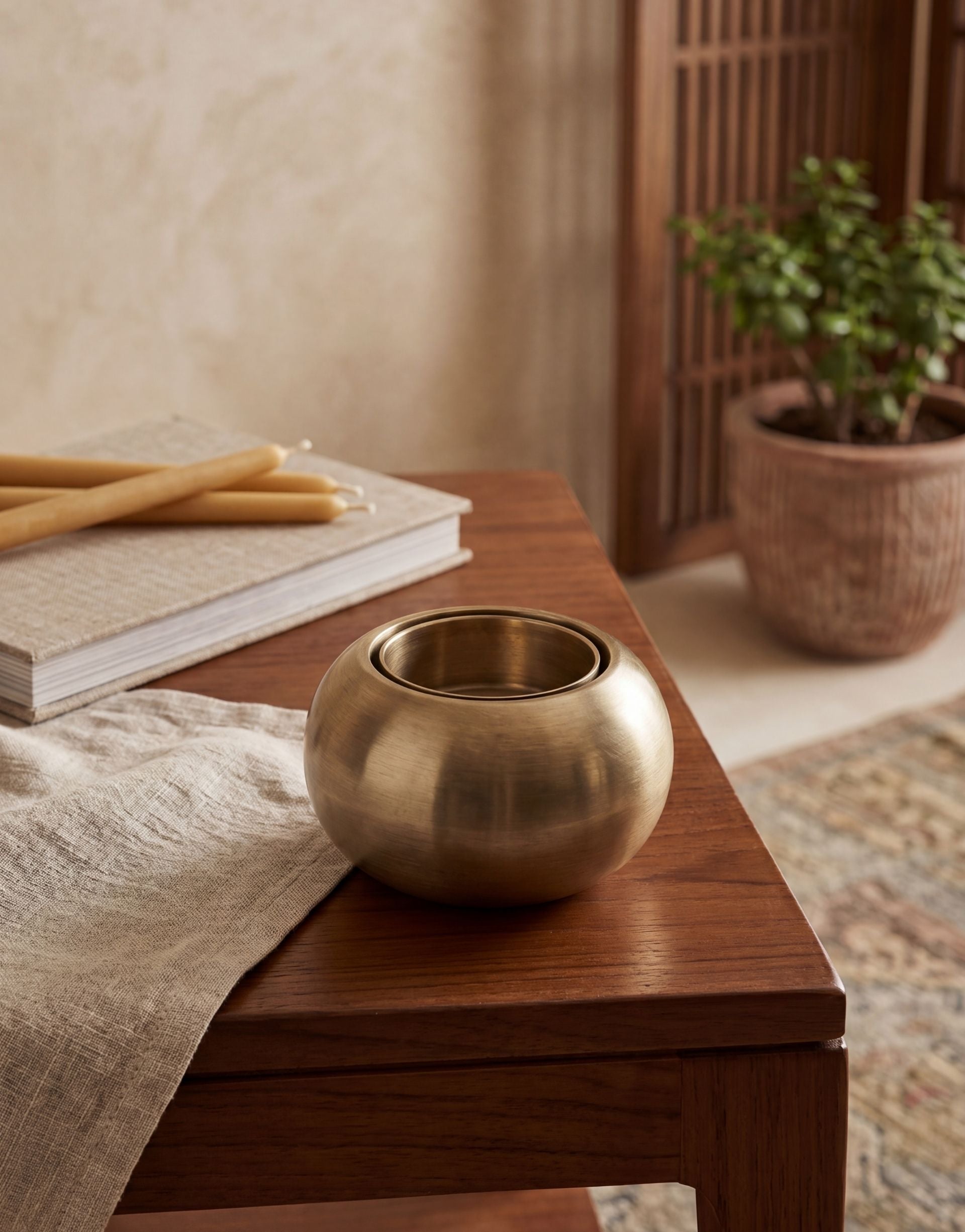 Gol: Brass Tealight Pod