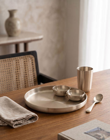 Sthir: Kansa Adults Thali Set