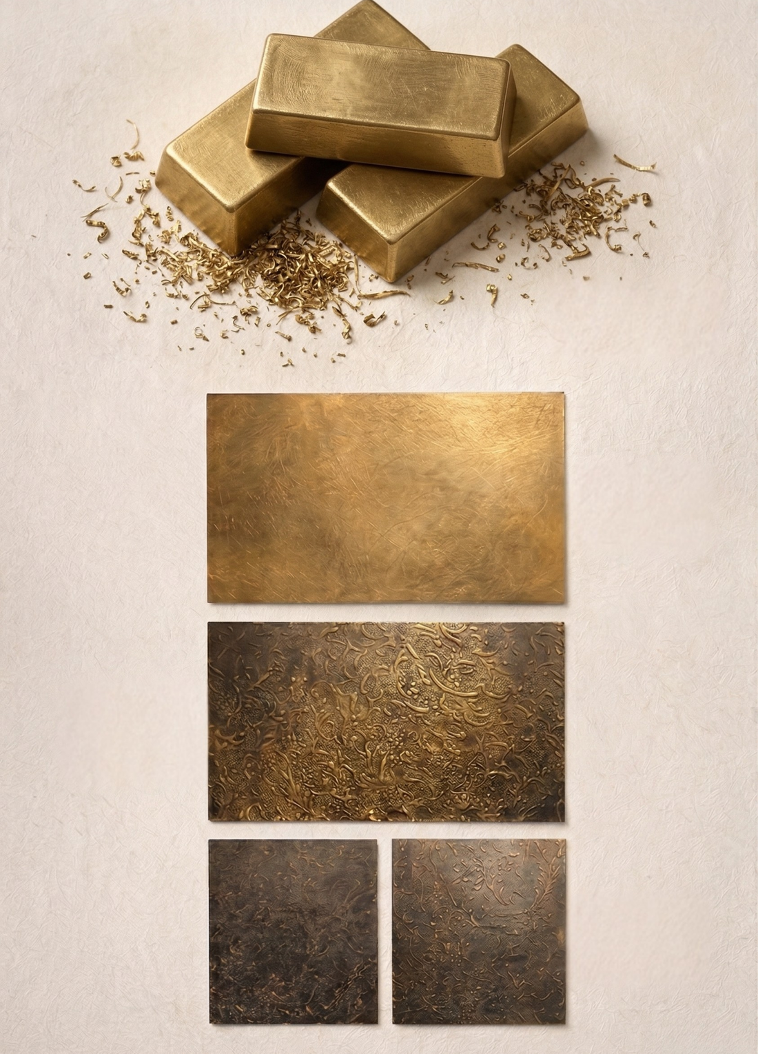 Architectural interior featuring custom-commissioned brass elements from the Reeth Bespoke Studio.