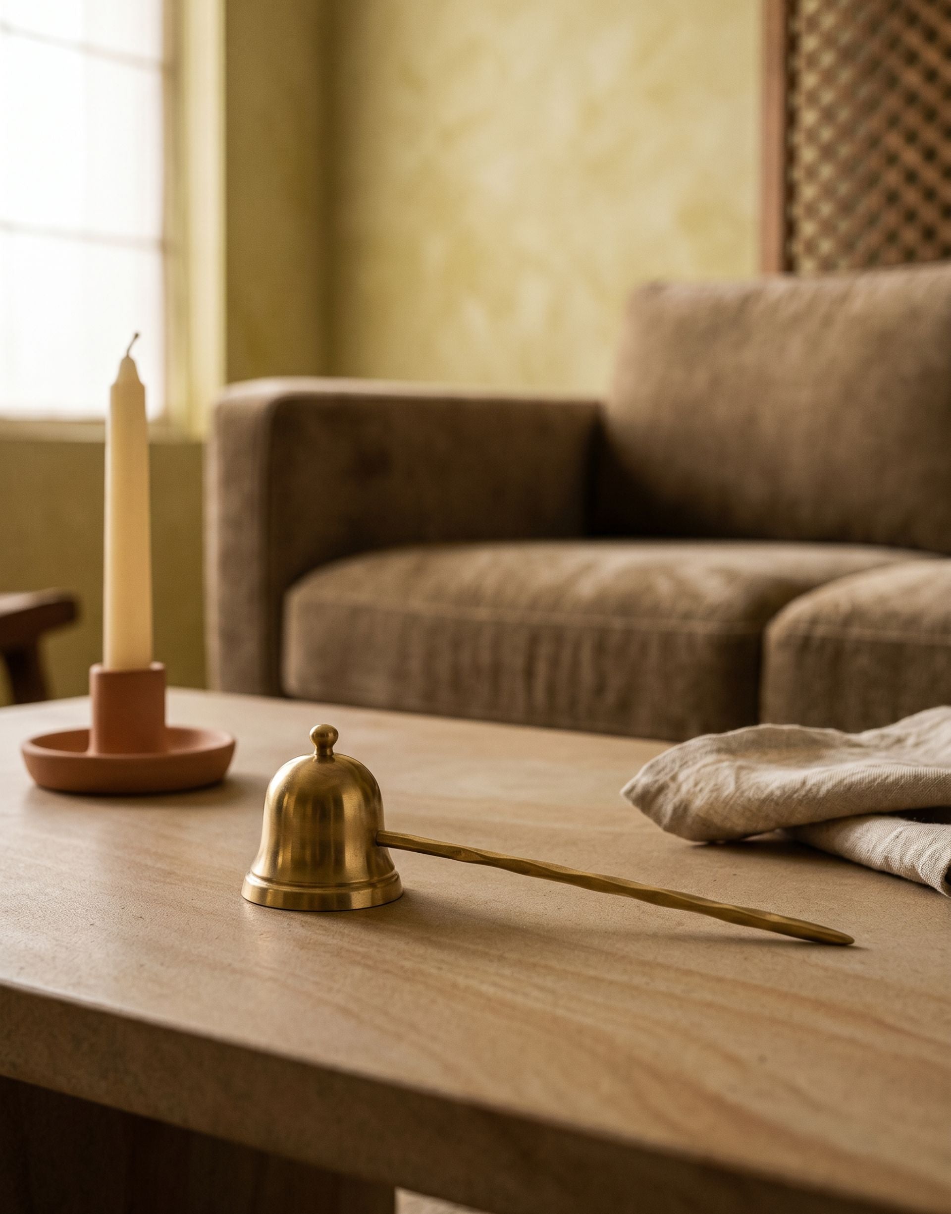 Virama: Brass Candle Snuffer