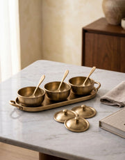 Ansha: Brass Dip Bowls