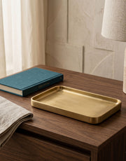 Vaha: Brass Glasses Tray
