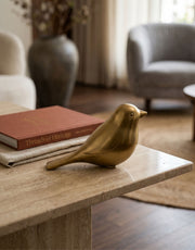 Pakshi: Brass Bird Decor Accent