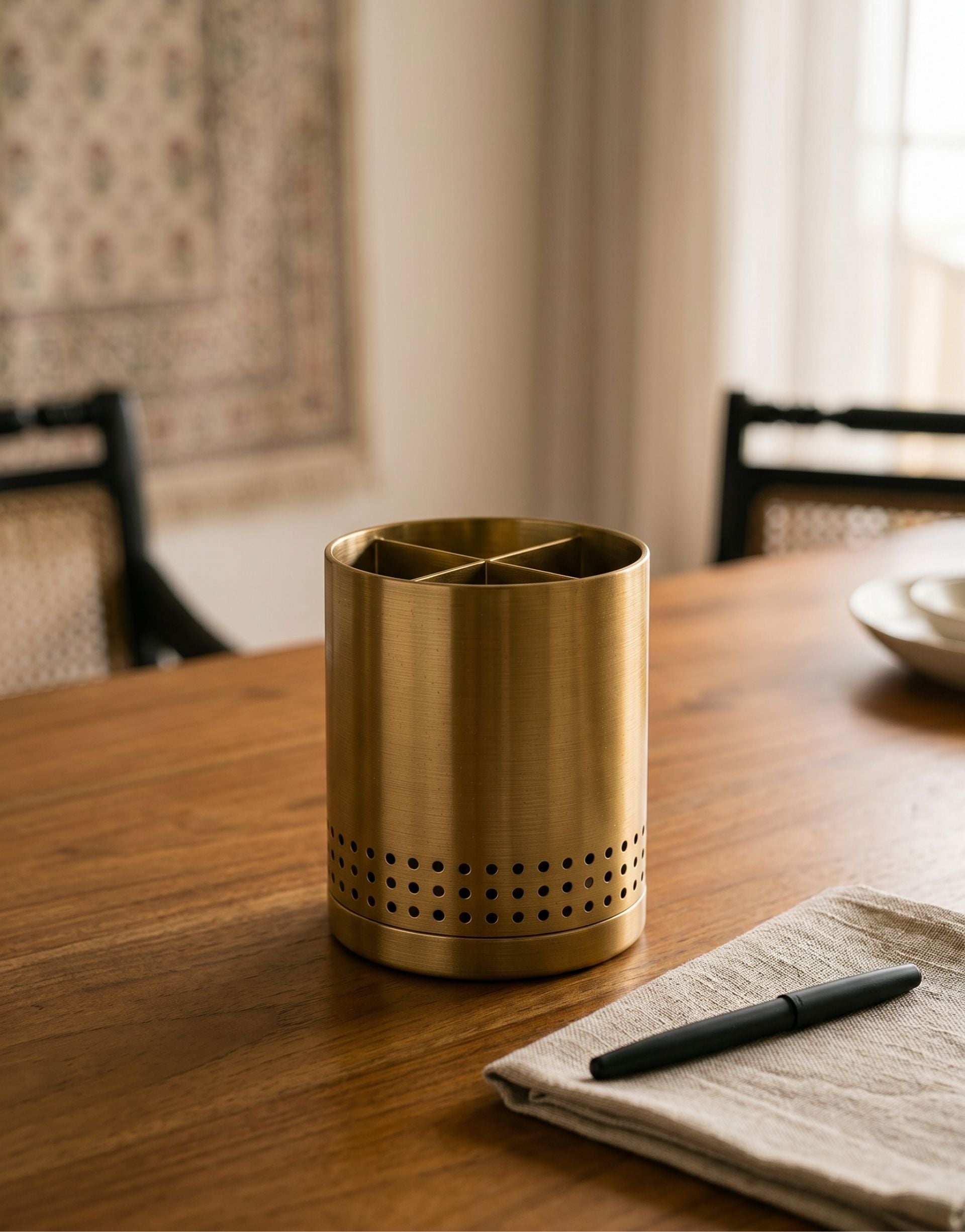 Kram: Brass Cutlery Stand