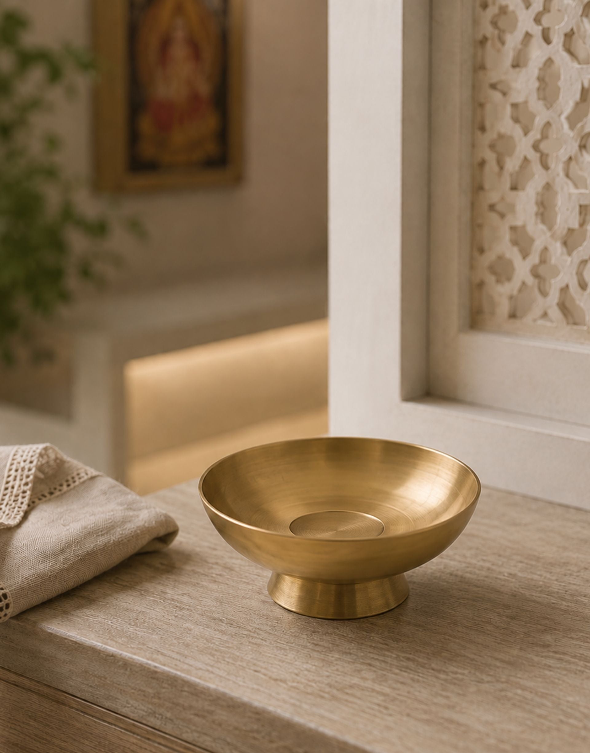 Dhupa: Brass Dhoop Stand