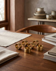 Taal: Brass Table Napkin Rings