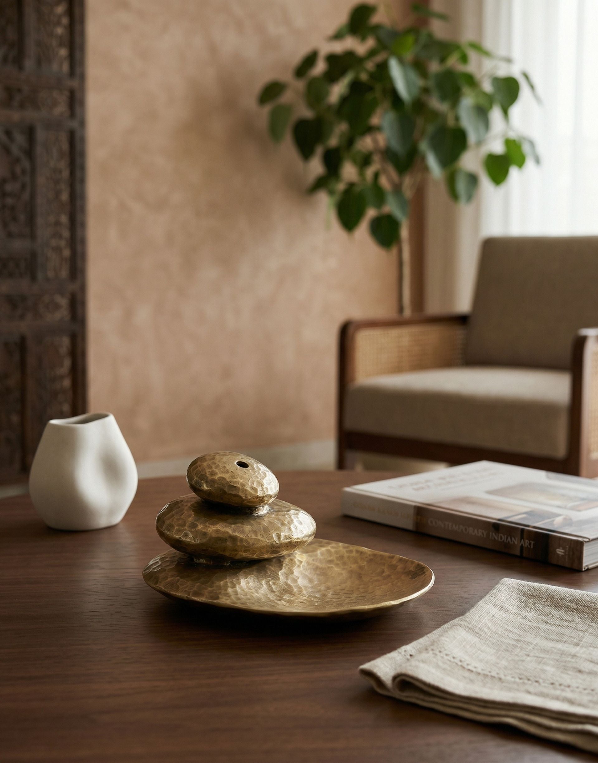 Dhuma: Brass Incense Holder