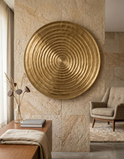 Spanda: Brass Ripple Wall Art