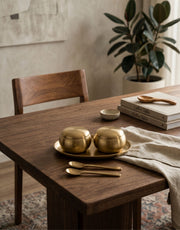 Saha: Brass Salt & Pepper Cellar