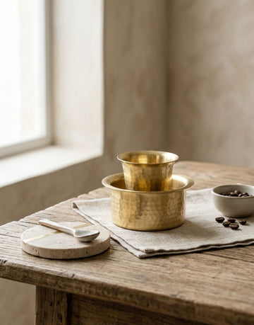Arka: Brass Coffee Dabara Set
