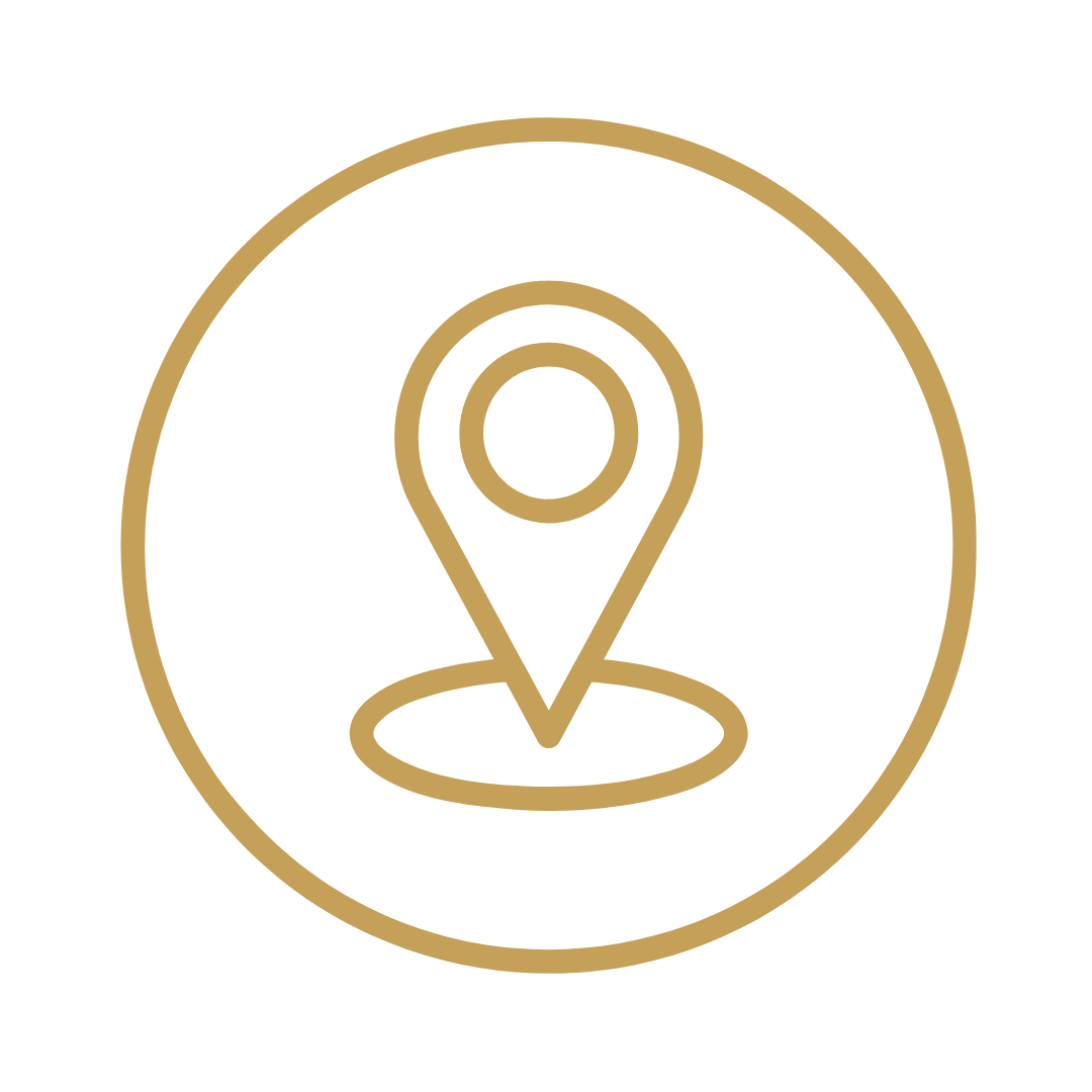 Location icon for Reeth studio headquarters in India.